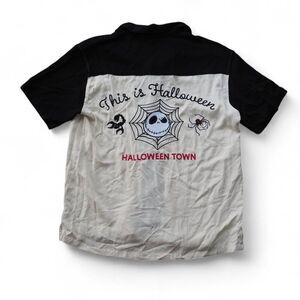 Disney‎ The Nightmare Before Christmas Jack Skellington Bowling Shirt Men's S